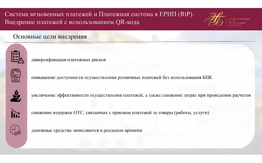 Основные цели внедрения QR-кода